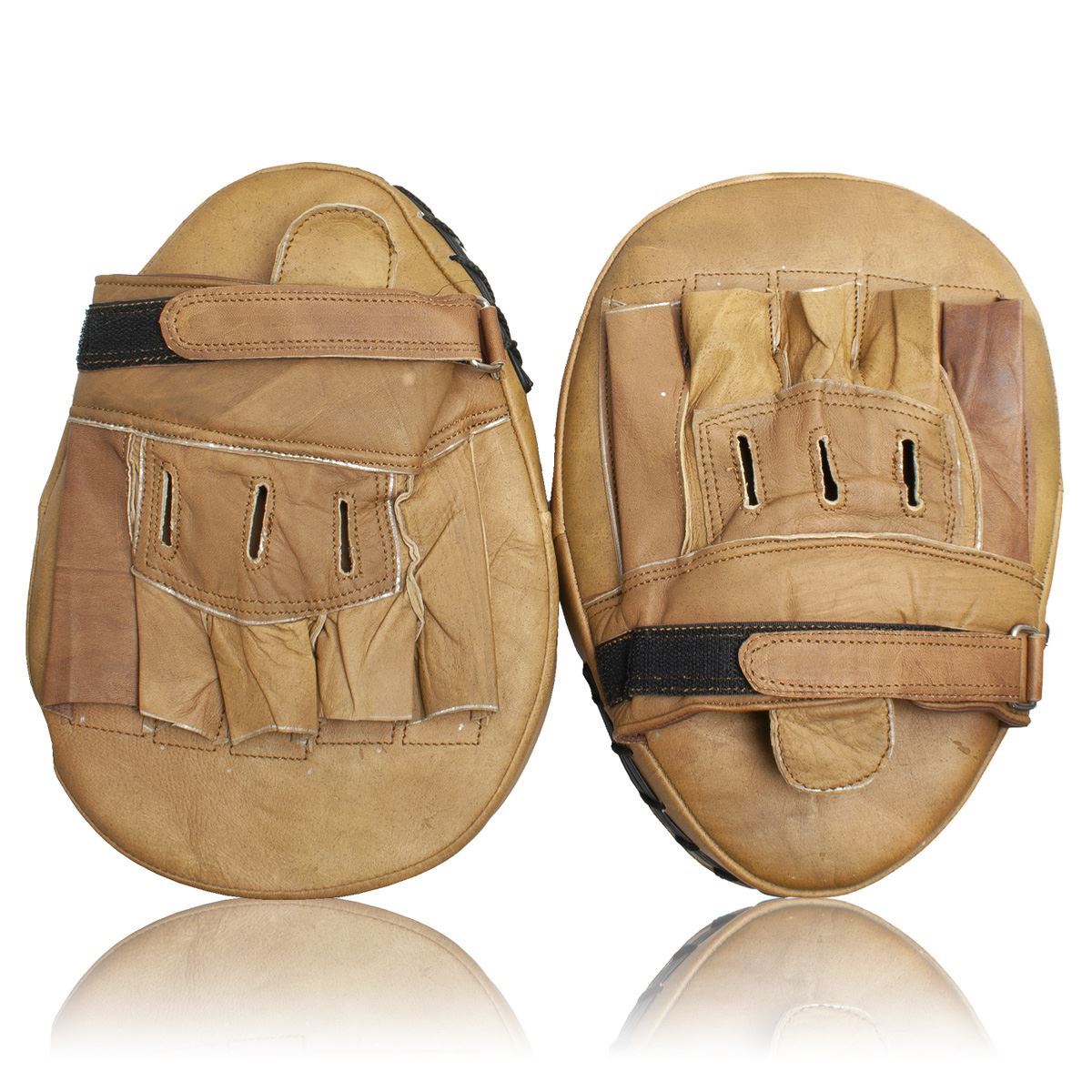 The P. Goldsmith Sons Co. Vintage Boxing Coaching Pads Tan Brown