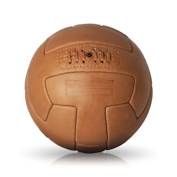 Picture of Vintage Soccer Ball 1930 - Tan Brown