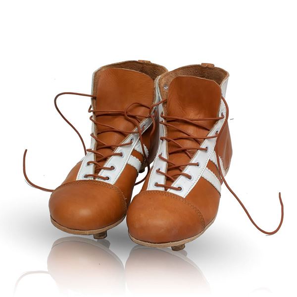 Picture of Vintage Soccer Boots 1950's - Tan Brown