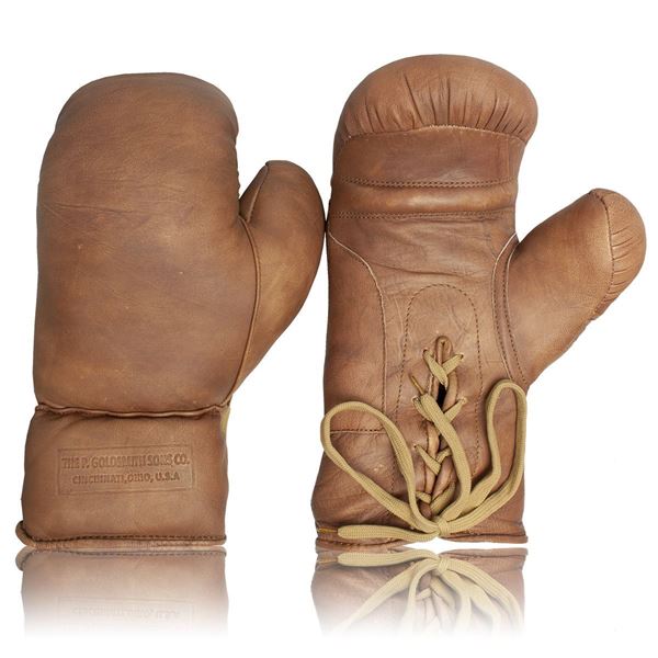 Picture of Vintage Boxing Gloves 1930's - Tan Brown