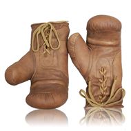 Picture of Vintage Boxing Gloves 1930's - Tan Brown