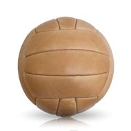 Picture of Vintage Soccer Ball 1950's - Tan Brown